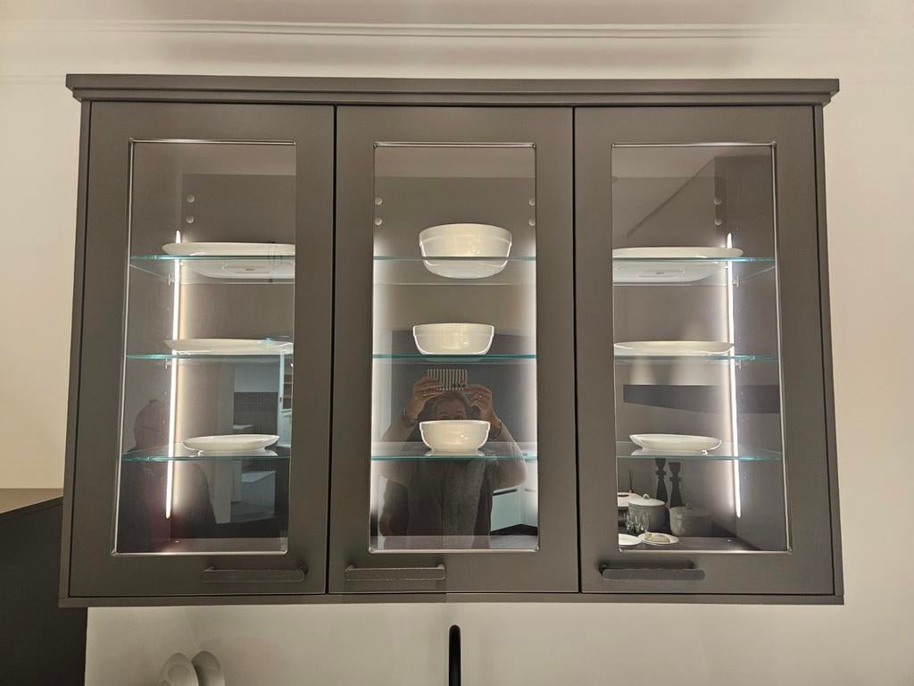 Keller wand servieskast - 142x40x95cm, Huis en Inrichting, Kasten | Vitrinekasten, Ophalen, 100 tot 150 cm, Minder dan 100 cm