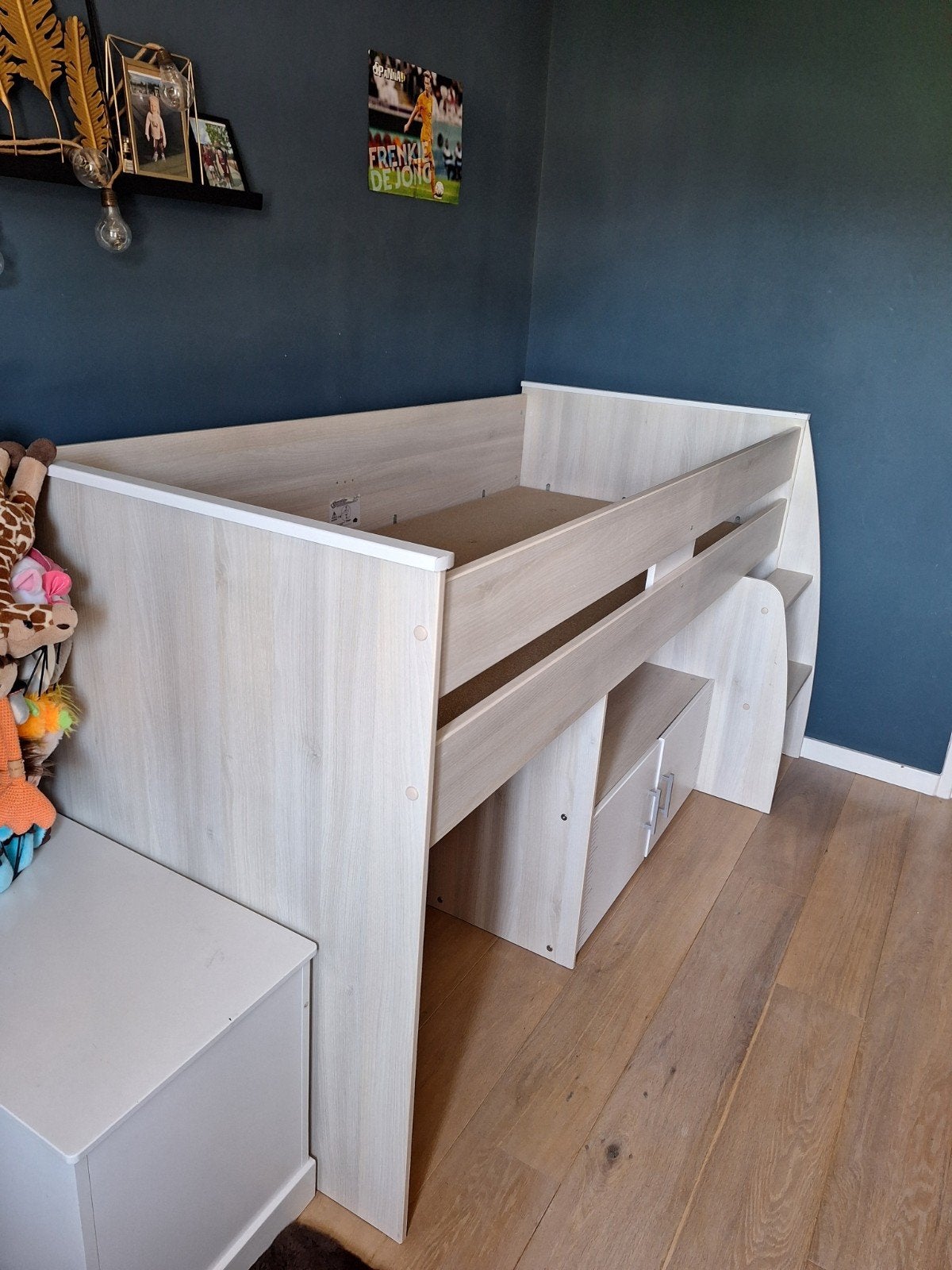Hoogslaper met leuke ruimte onder bed, Ophalen, Gebruikt, Hoogslaper