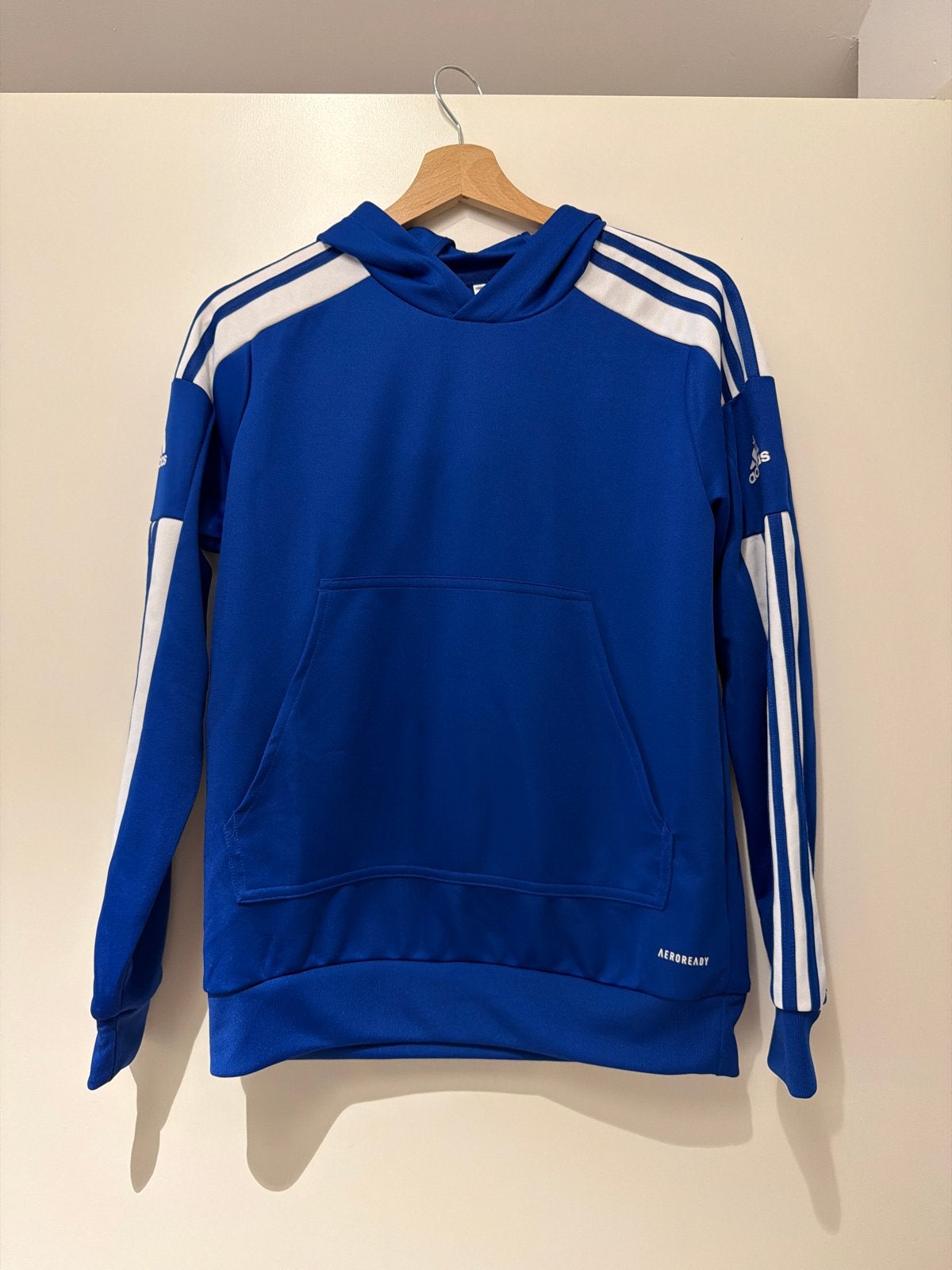 Adidas Hoodie Blauw - Maat 164 (13-14 jaar), Ophalen of Verzenden, Zo goed als nieuw, Jongen of Meisje