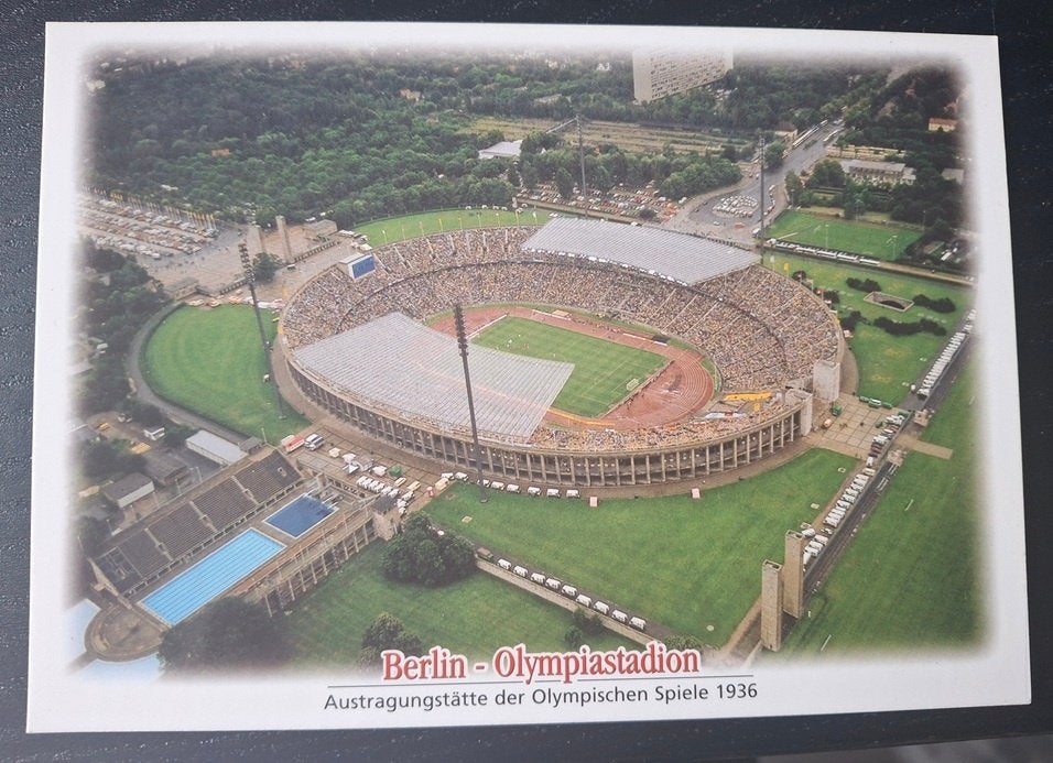 Stadion ansichtkaart Olympia, Berlin, Ophalen, Zo goed als nieuw, Buitenlandse clubs, Poster, Plaatje of Sticker