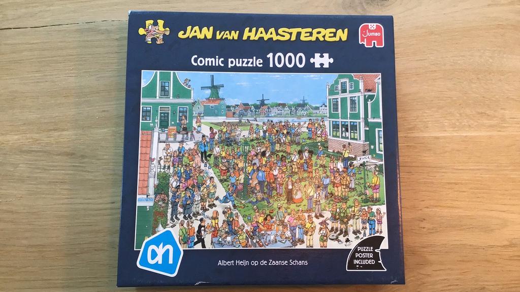 Jan van Haasteren, Albert Heijn puzzel, 1000stukjes, Hobby en Vrije tijd, Denksport en Puzzels, Ophalen of Verzenden, 500 t/m 1500 stukjes