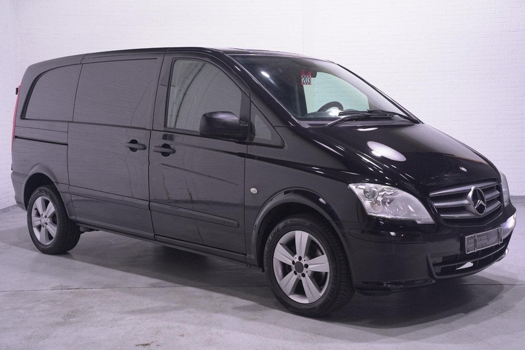 Mercedes-Benz Vito 110 CDI L1 Airco, APK 04-2027, Cruise Con, Auto's, 13 km/l, Euro 5, Gebruikt, Zwart