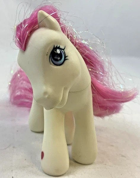 My Little Pony G3 Star Swirl 2003 Wit Roze Manen Glitter MLP, Coolsingel 104, 3011 AG Rotterdam, Netherlands, Verzenden, Zo goed als nieuw