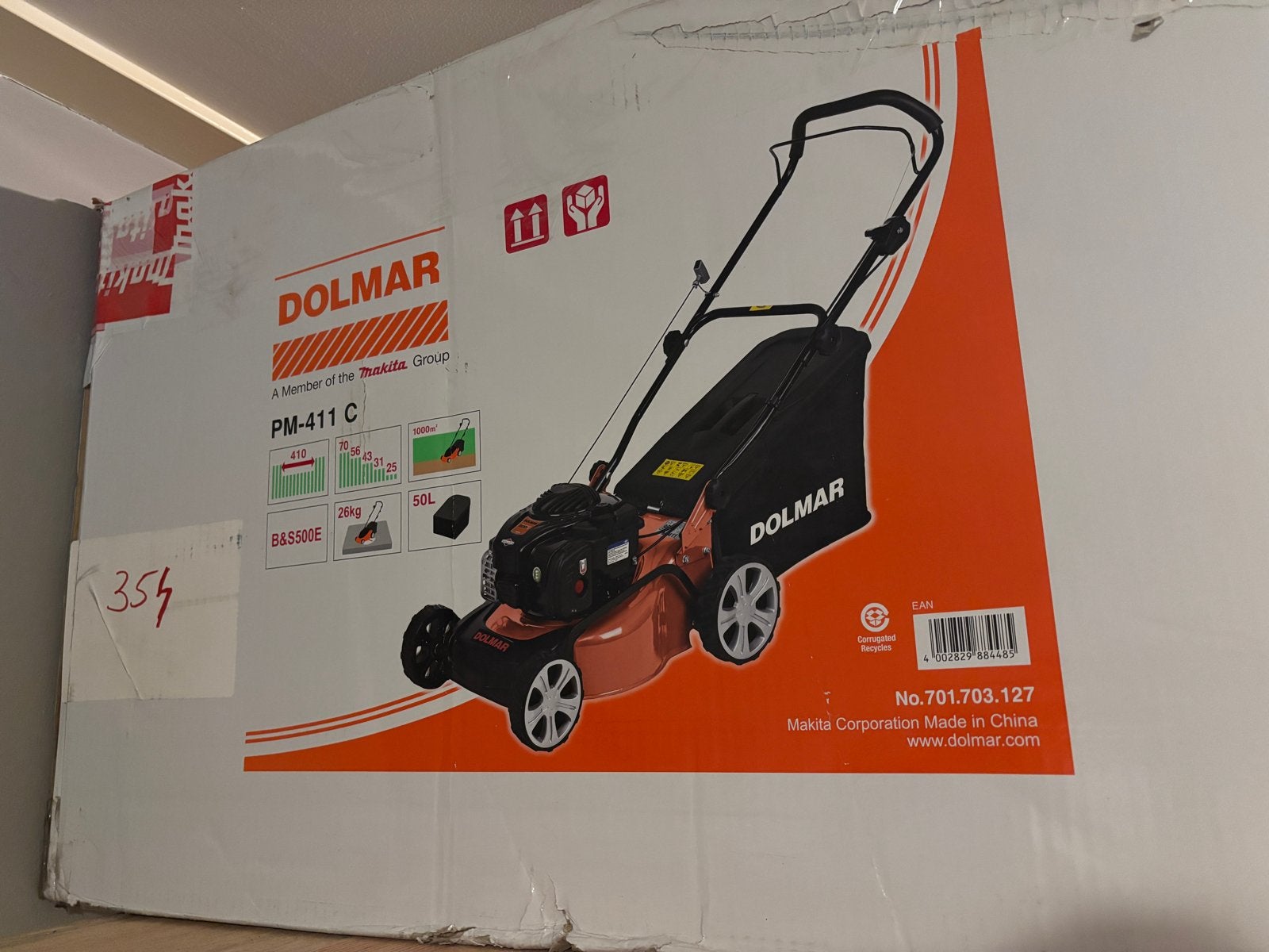 Dolmar PM-411 C Benzine Grasmaaier - Nieuw in doos, Tuin en Terras, Ophalen, Cirkelmaaier, Nieuw, 40 t/m 49 cm