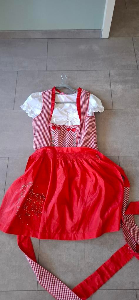 Krüger dirndl maat 42 kompleet met blouse en schort, Krüger Madl, Maat 42/44 (L), Ophalen of Verzenden, Overige thema's