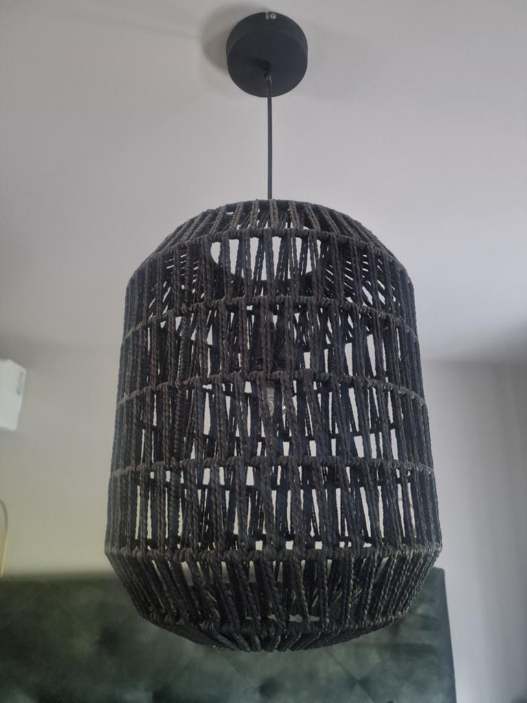 Hanglamp van touw, Huis en Inrichting, Ophalen, Overige materialen, Gebruikt, Bohemian, Modern, Industrieel