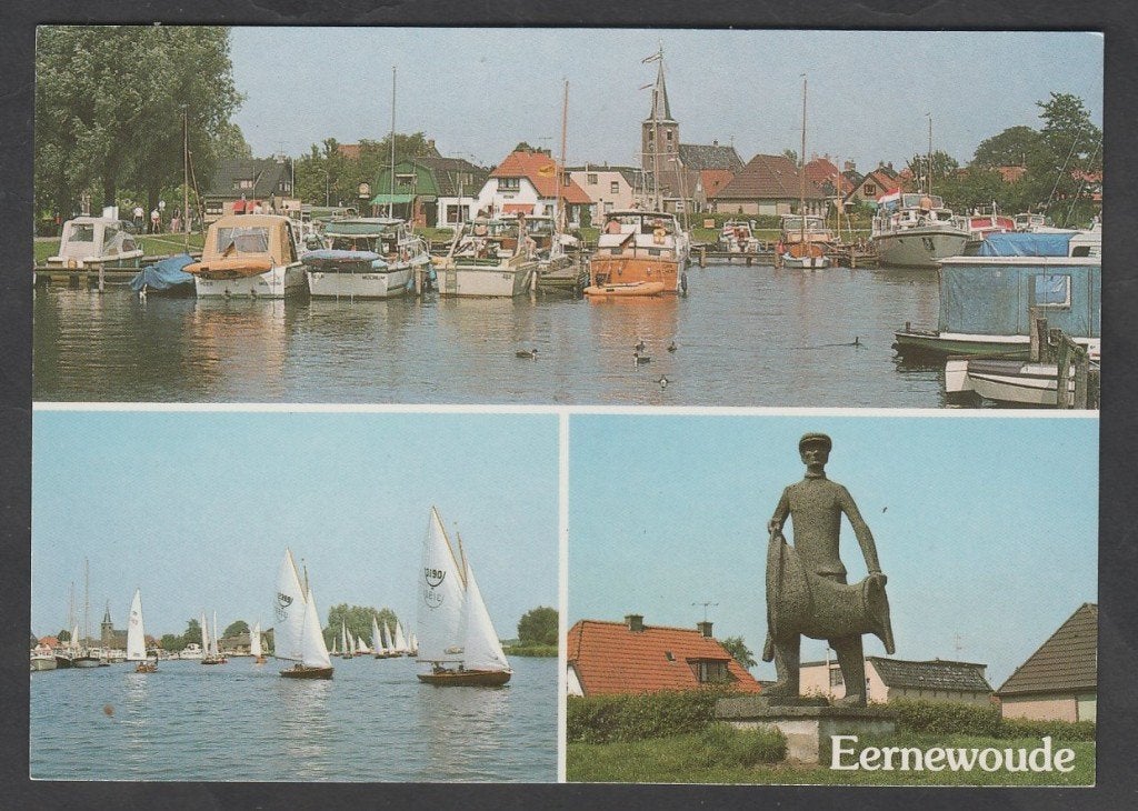 Eernewoude 3 luik Haven Zeilen Beeld Ongelopen 1999, Ophalen of Verzenden, 1980 tot heden, Ongelopen, Friesland