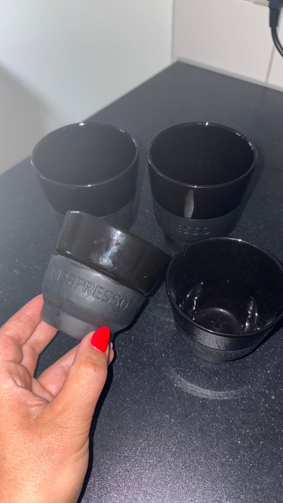 4 nespresso cups, Overige typen, Nespresso, Ophalen of Verzenden, Zo goed als nieuw