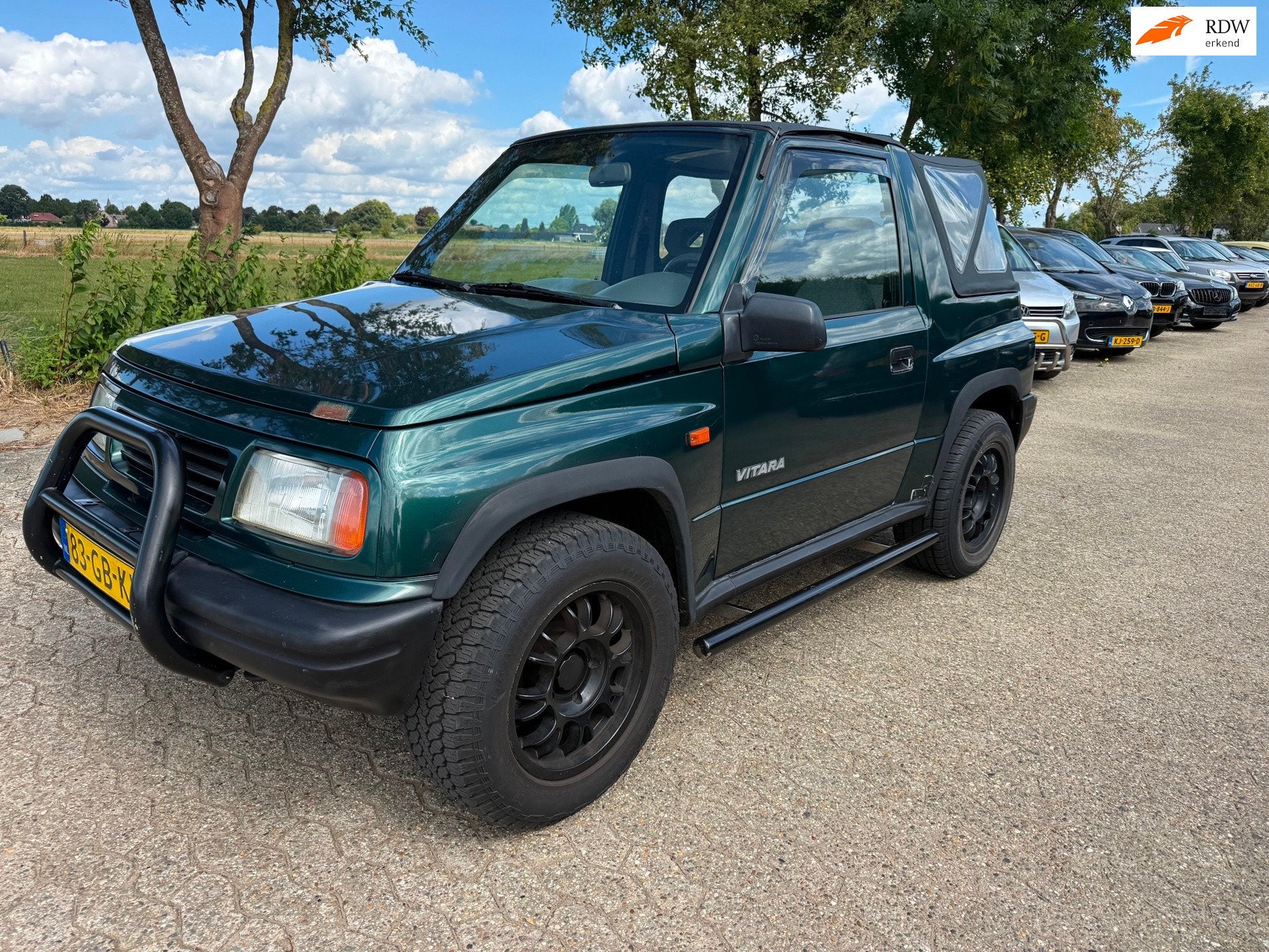 Suzuki Vitara 1.6 JX Cabrio Lees tekst !, Auto's, Zwart, 4 cilinders, Cabriolet, Bedrijf