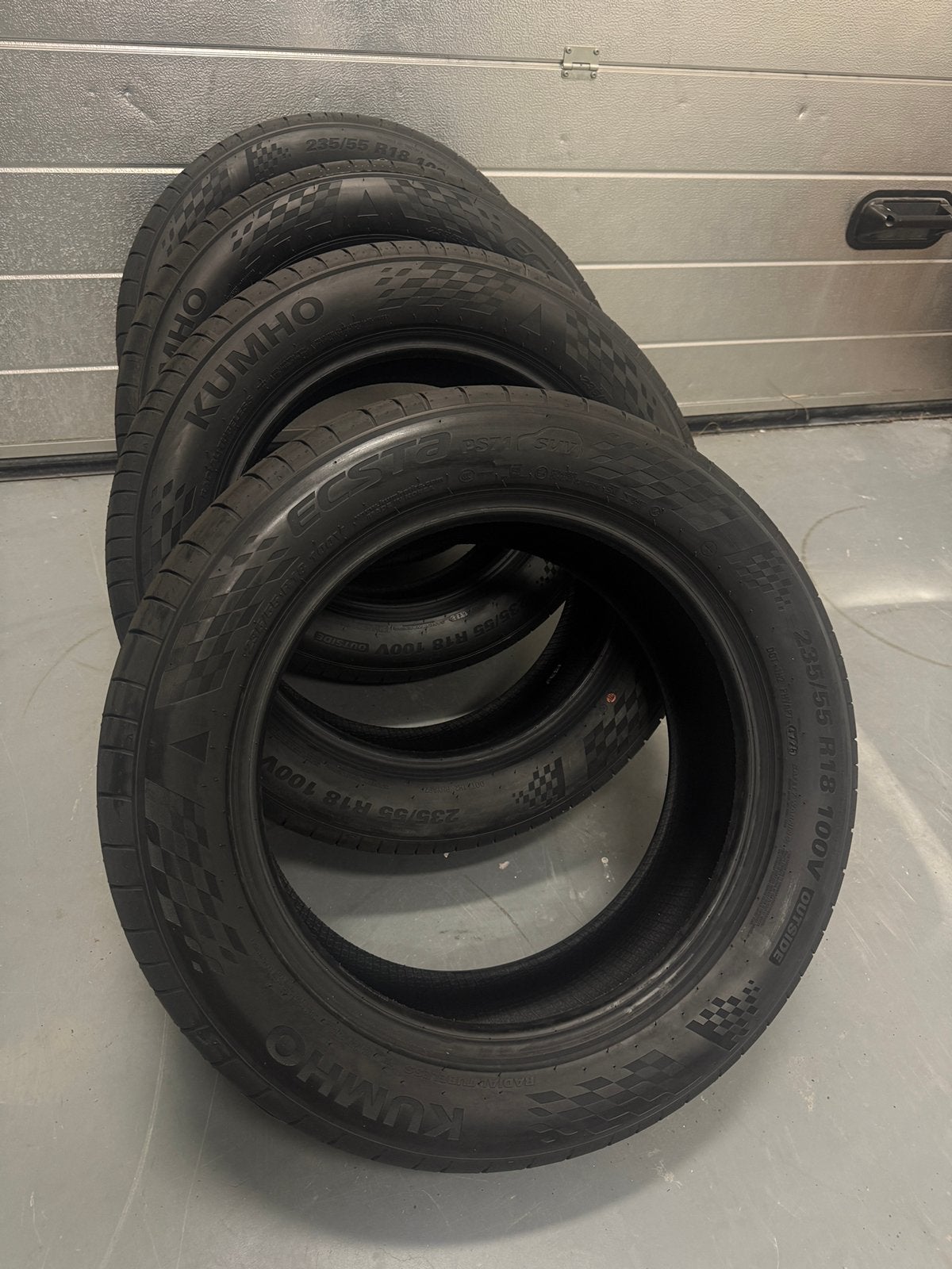4x NIEUWE Kumho Ecsta PS71 SUV 235/55 R18 100V – DOT 47/25, Ophalen, 18 inch, Nieuw, 235 mm