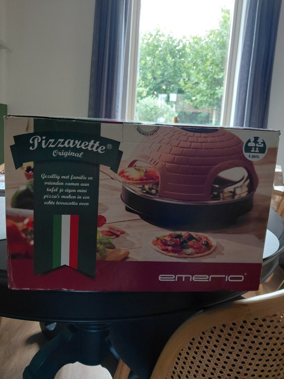 Emerio Pizzarette Original voor 4 personen, Ophalen of Verzenden, Zo goed als nieuw
