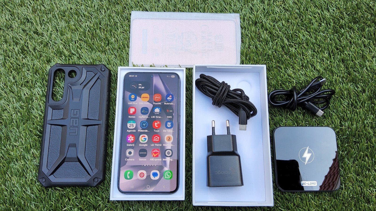 Samsung Galaxy S22 128GB Zwart met accessoires zgan., Overige modellen, Ophalen of Verzenden, Zo goed als nieuw, Zonder simlock