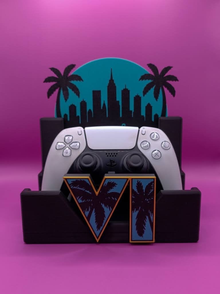 Controllerhouder GTA VI Vice City Stijl, Verzenden, Nieuw, Overige typen, PlayStation 4