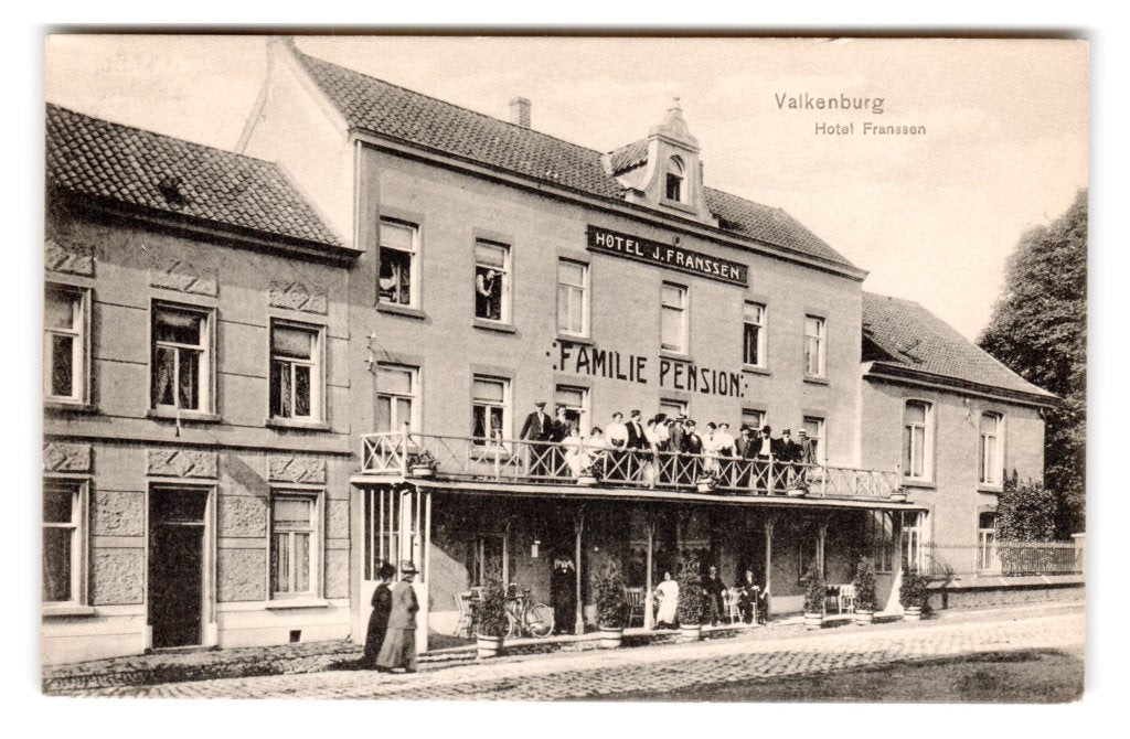 Valkenburg, Hotel Franssen, Verzamelen, Ophalen of Verzenden, Voor 1920, Gelopen, Limburg