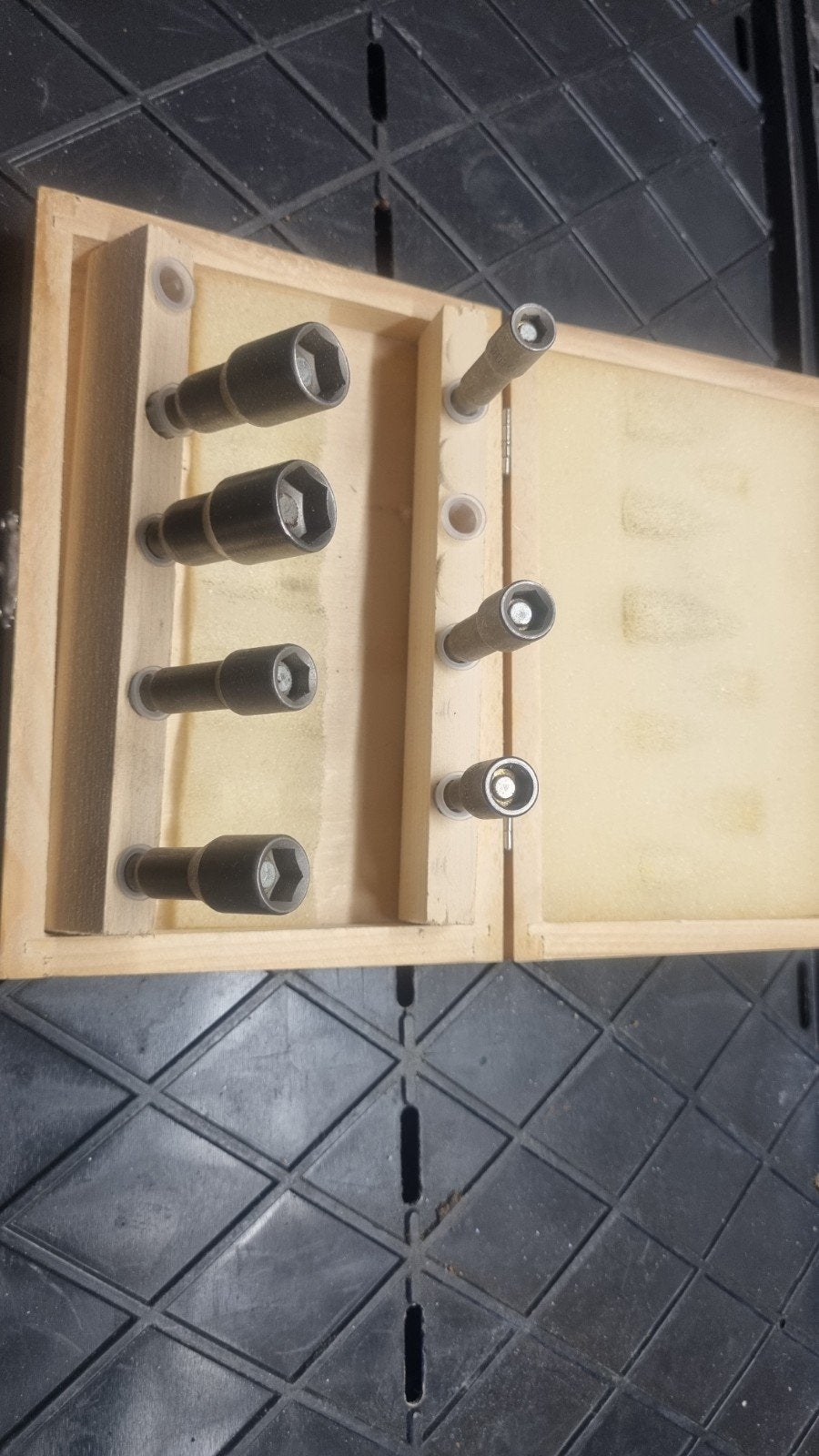 WISVO profi doppenset in houten kistje, Doe-het-zelf en Verbouw, Ophalen of Verzenden, Gebruikt, Gereedschapsset, Overige merken