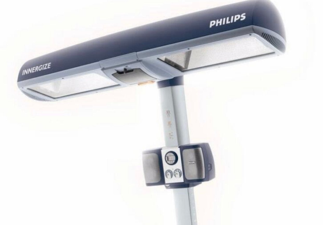 Philips homesolarium Innergize HB 945, Witgoed en Apparatuur, Zonnebanken en Gezichtsbruiners, Ophalen of Verzenden, Zonnebank enkelzijdig