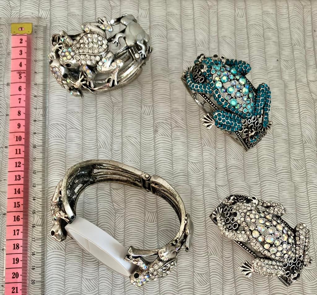 4 kikker armbanden Nw, Ophalen of Verzenden, Nieuw, Overige kleuren, Overige materialen