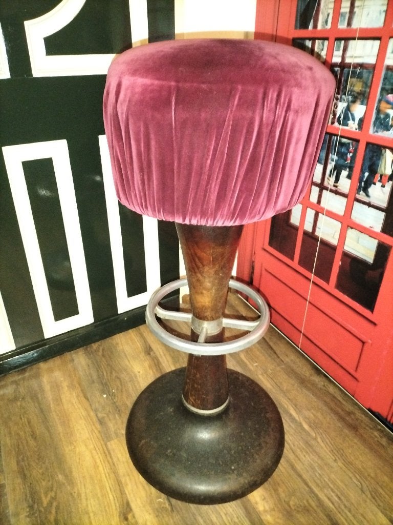 4 stuks vintage antieke franse barkrukken 1940 - 1950, Huis en Inrichting, Ophalen, Gebruikt, 60 tot 90 cm, Met voetsteun