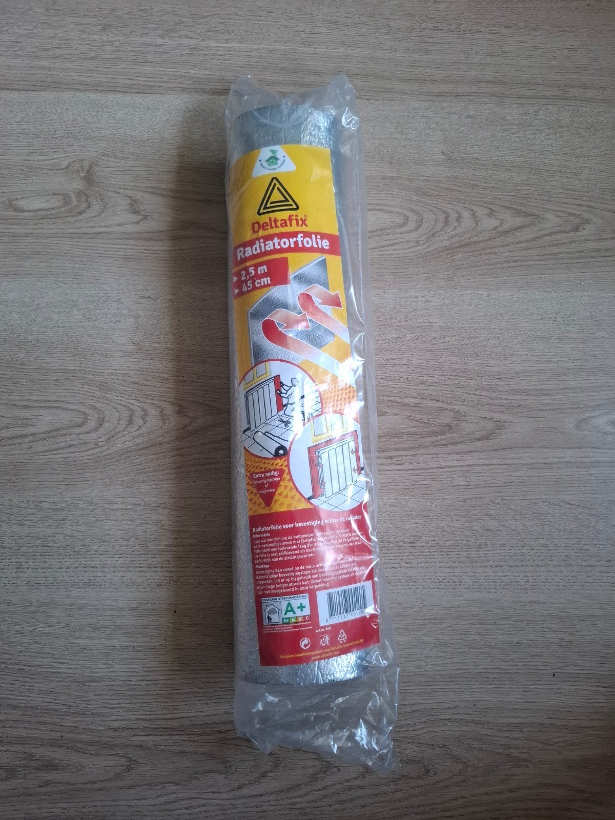 Deltafix Radiatorfolie 2,5m x 45cm - Nieuw in verpakking, Ophalen