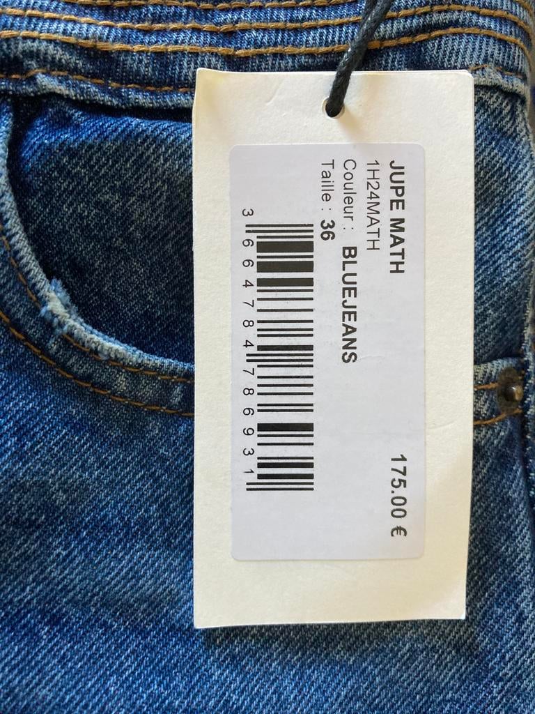Nieuw Dames Jeans Rok BA&SH (36), Ophalen of Verzenden, Zo goed als nieuw, Blauw, W36 - W38 (confectie 52/54)
