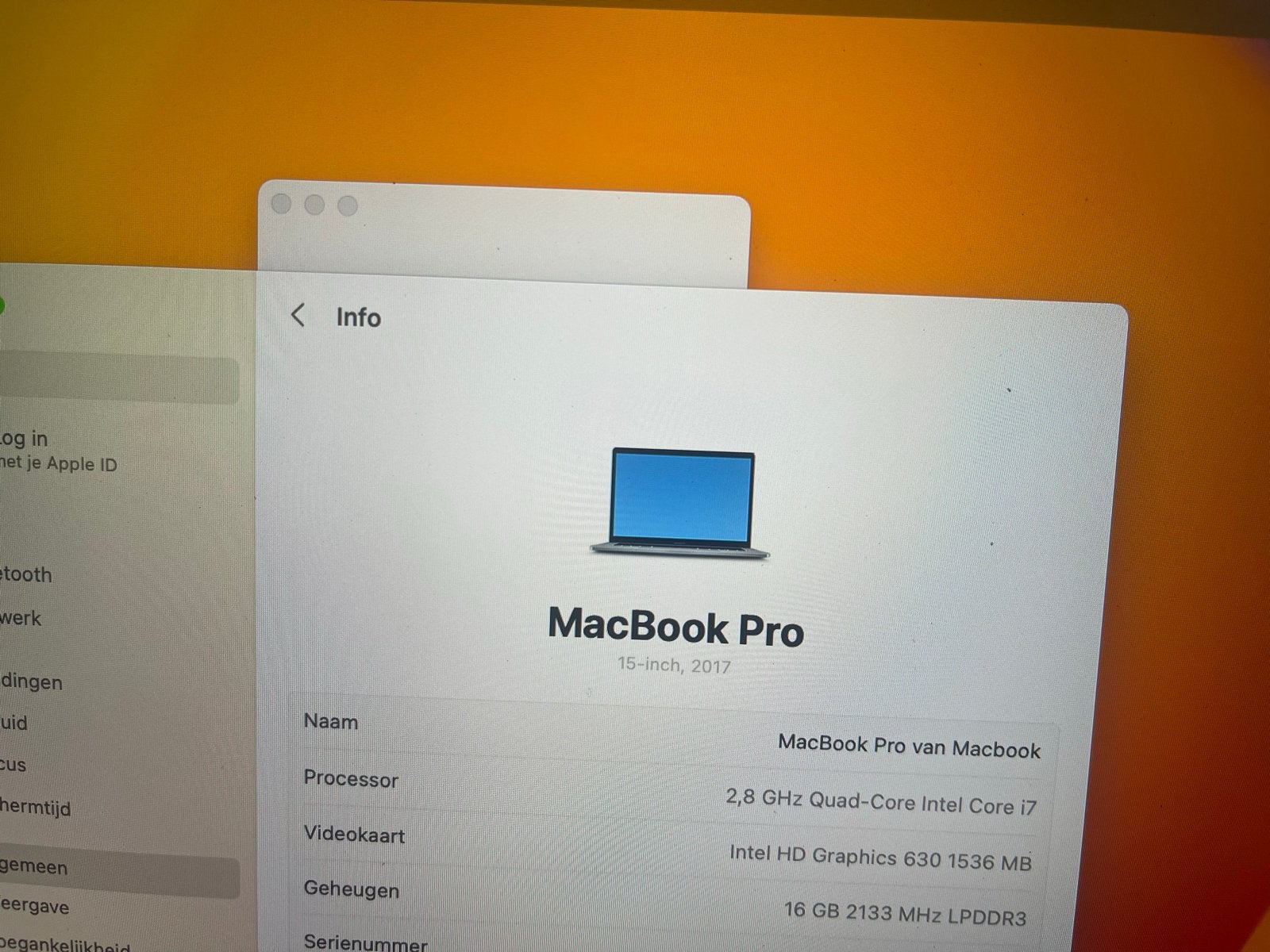MacBook Pro 15-inch (2017) - 2.8GHz i7, 16GB RAM, 256GB SSD, Computers en Software, MacBook Pro, Gebruikt, 256 GB, 2 tot 3 Ghz