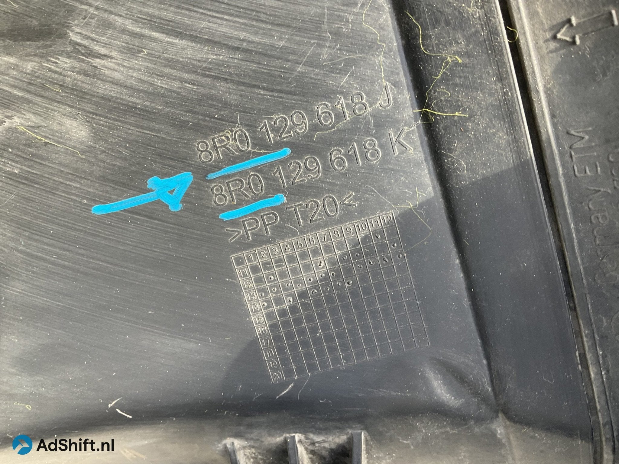 Audi Q5 SQ5 8R0129618K 8R0129618J Luchtinlaat Afdekking21112, Auto-onderdelen