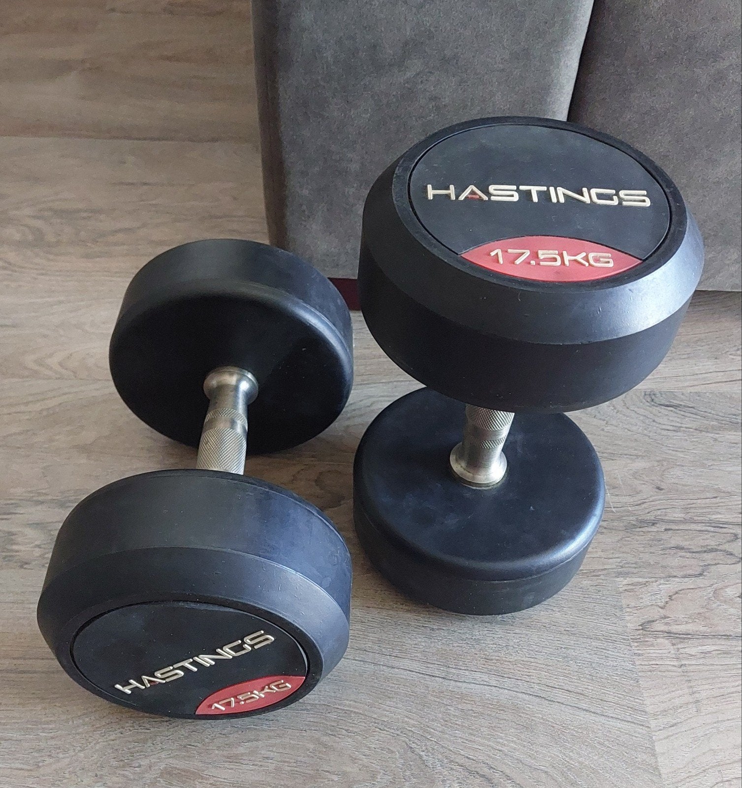 Hastings Professionele Dumbbells 17,5 kg Paar, Ophalen, Gebruikt, Benen, Dumbbell