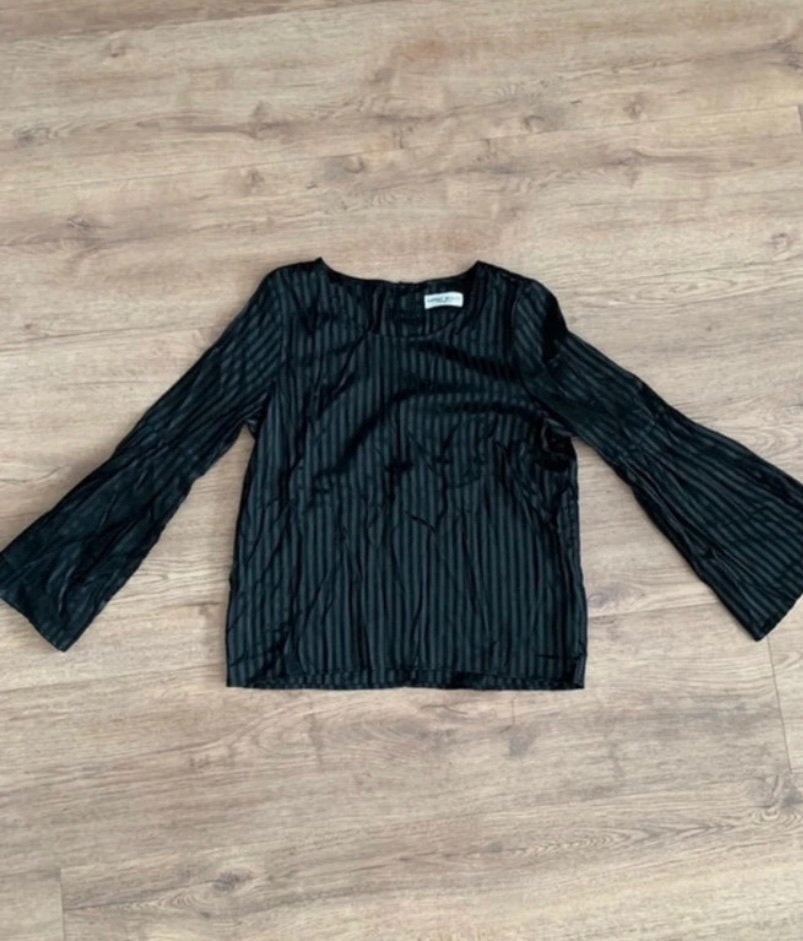 Margit Brandt | Zwarte dames blouse | Maat L | Copenhagen, Zwart, Maat 42/44 (L), Margit Brandt, Ophalen of Verzenden