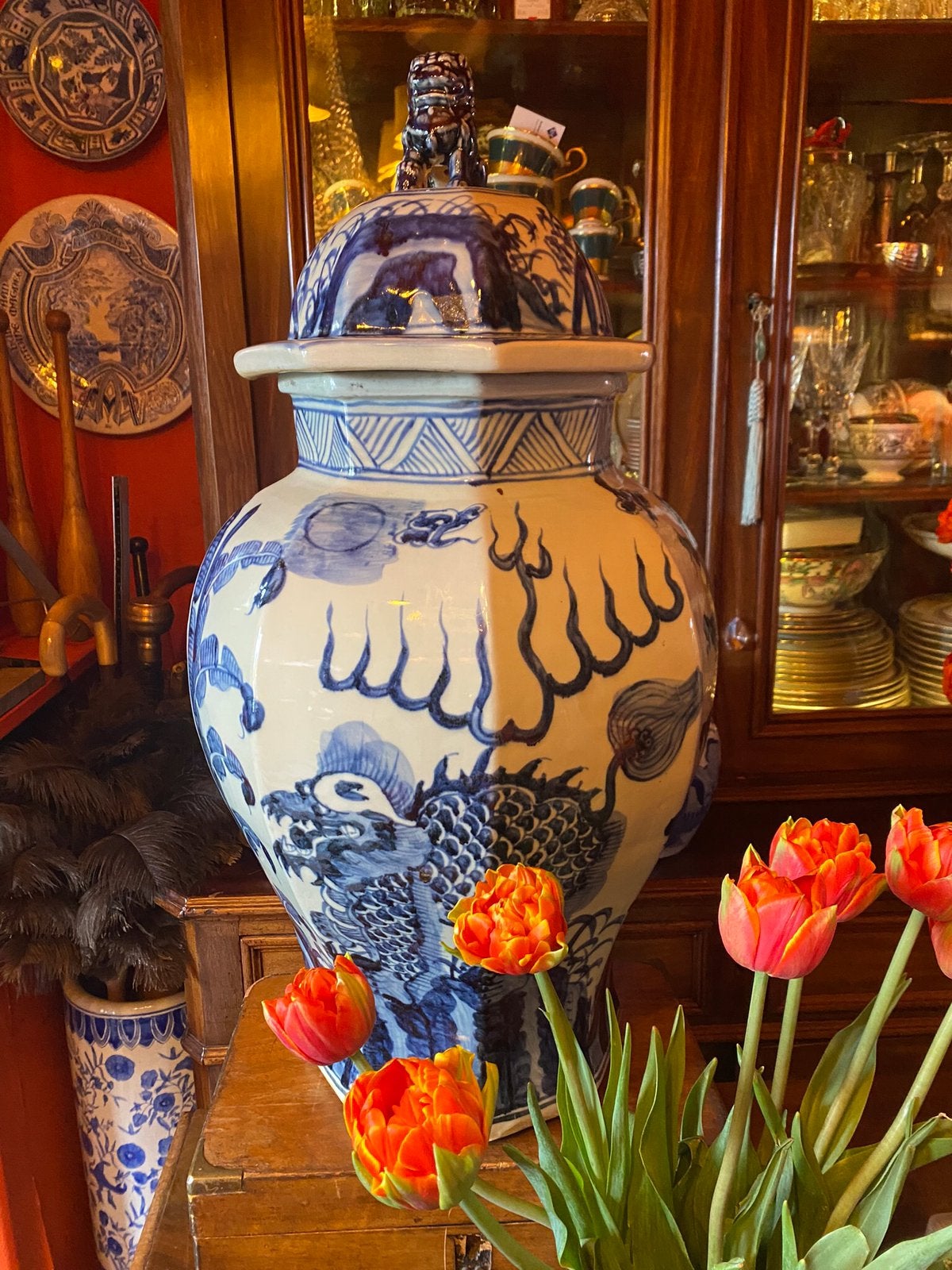 Gemberpot chinees, Ophalen