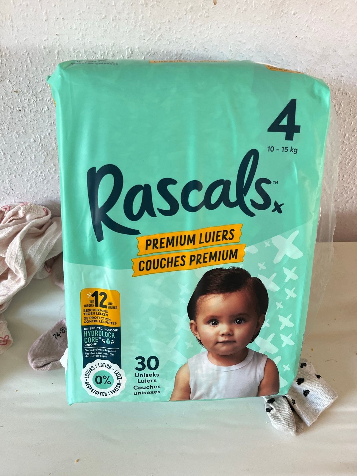 Rascals hypoallergene luiers maat 4 (1 pak + 27 luiers), Ophalen, Nieuw