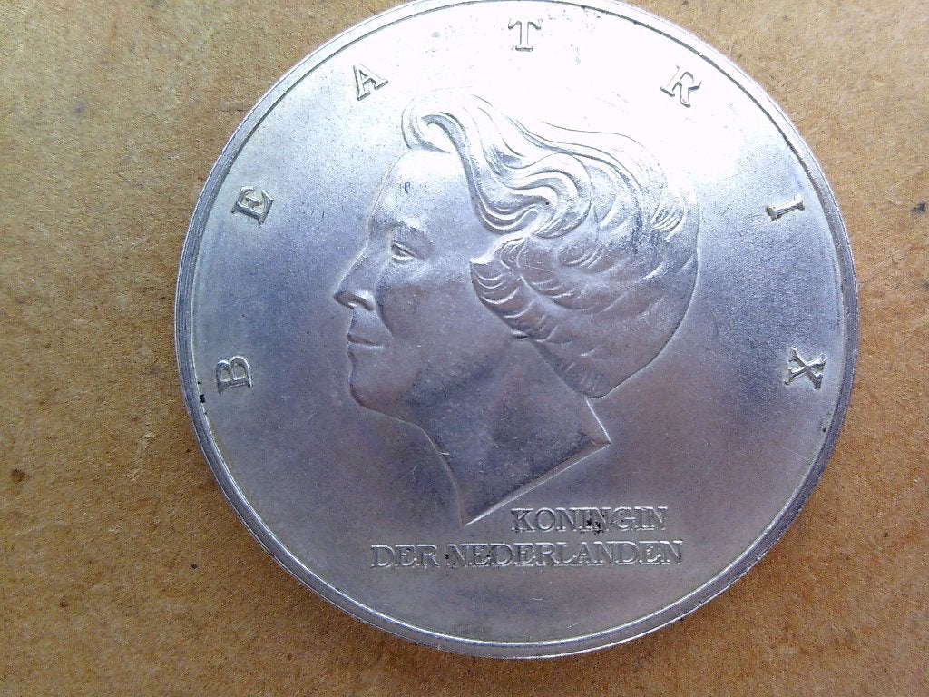 Zilveren 10 gulden munt uit 1997 herdenkt George C. Marshall, Postzegels en Munten, Munten | Nederland, Koningin Beatrix, Zilver