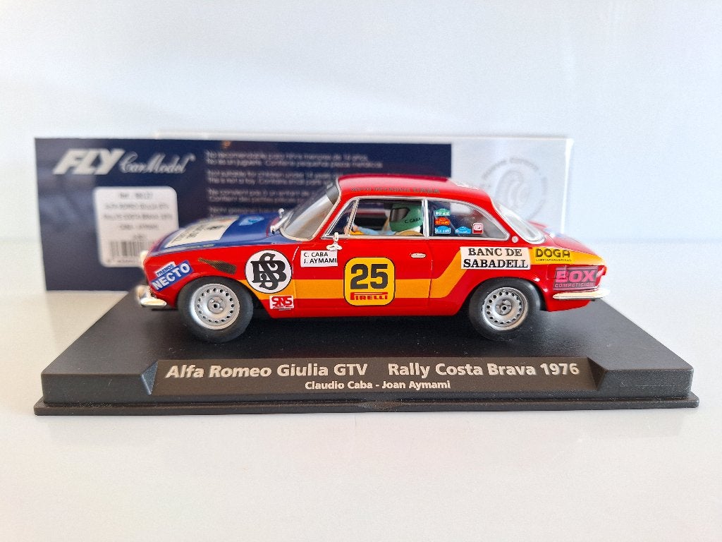 FLY ALFA ROMEO GIULIA GTV 7 RALLY COSTA BRAVA 1976 A-801, Overige merken, Racebaan, Fly, Nieuw