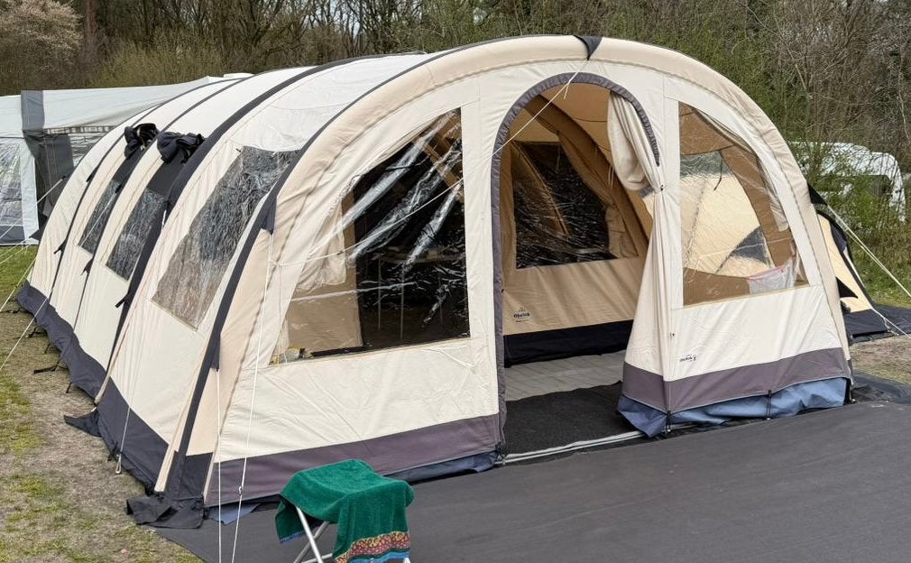 Complete Obelink Miami 6 easy air opblaasbare tunneltent., Caravans en Kamperen, Ophalen of Verzenden, Zo goed als nieuw