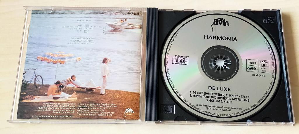 Harmonia - De Luxe CD 1975/1995 Japan Krautrock Deluxe, Ophalen of Verzenden, Gebruikt, Progressive