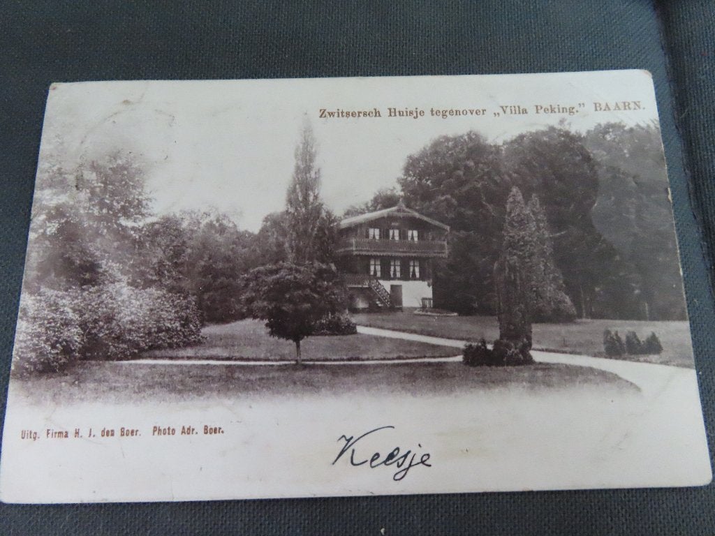 Ansichtkaart Vila Peking te Baarn, Ophalen of Verzenden, 1920 tot 1940, Gelopen, Utrecht