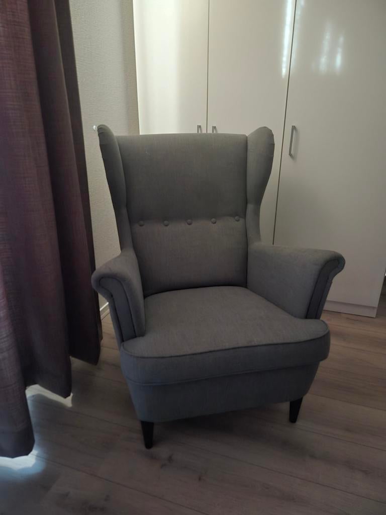 Ikea fauteuil, Grijs, Ophalen, Gebruikt, 75 tot 100 cm, 50 tot 75 cm