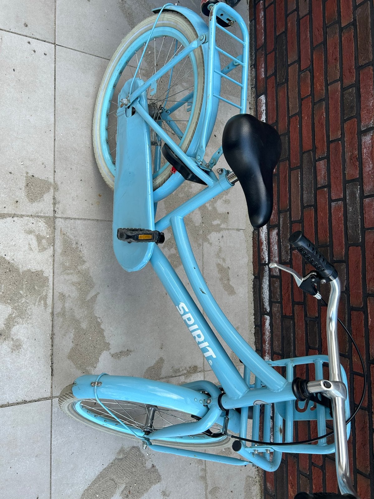 Spirit Transportfiets - Lichtblauw, Terugtraprem, Gebruikt, 50 tot 53 cm, Ophalen