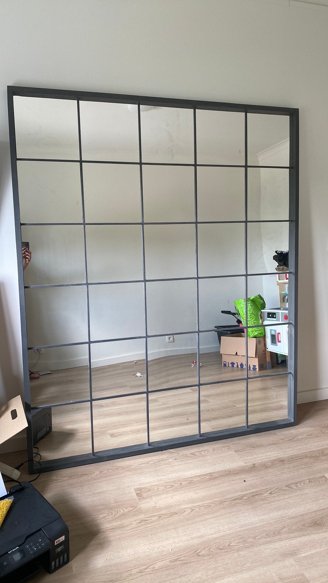 Gratis spiegel, Ophalen, 125 cm of meer, Zo goed als nieuw, 150 tot 200 cm