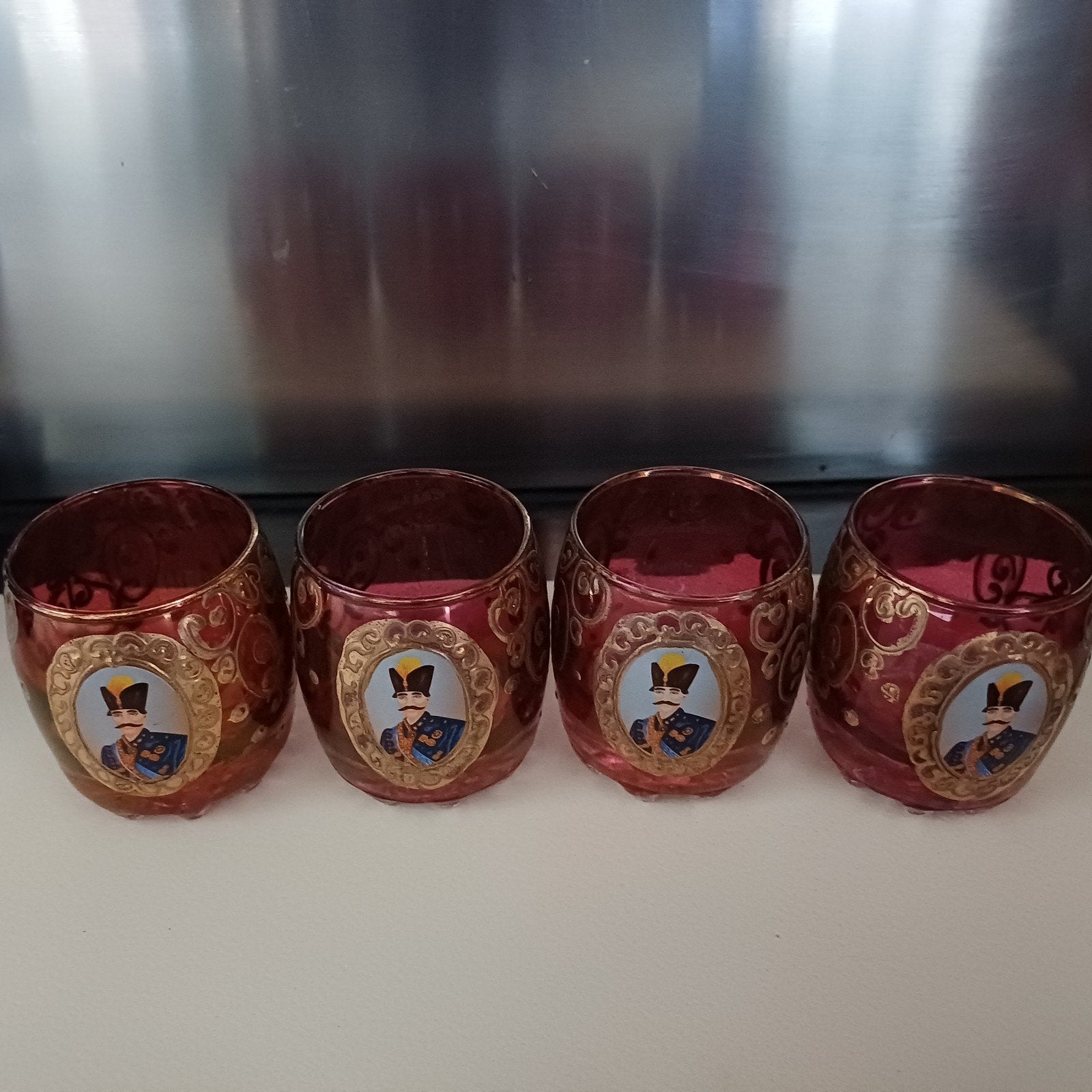 Set van 4 perzische borrelglaasjes, Antiek en Kunst, Ophalen of Verzenden