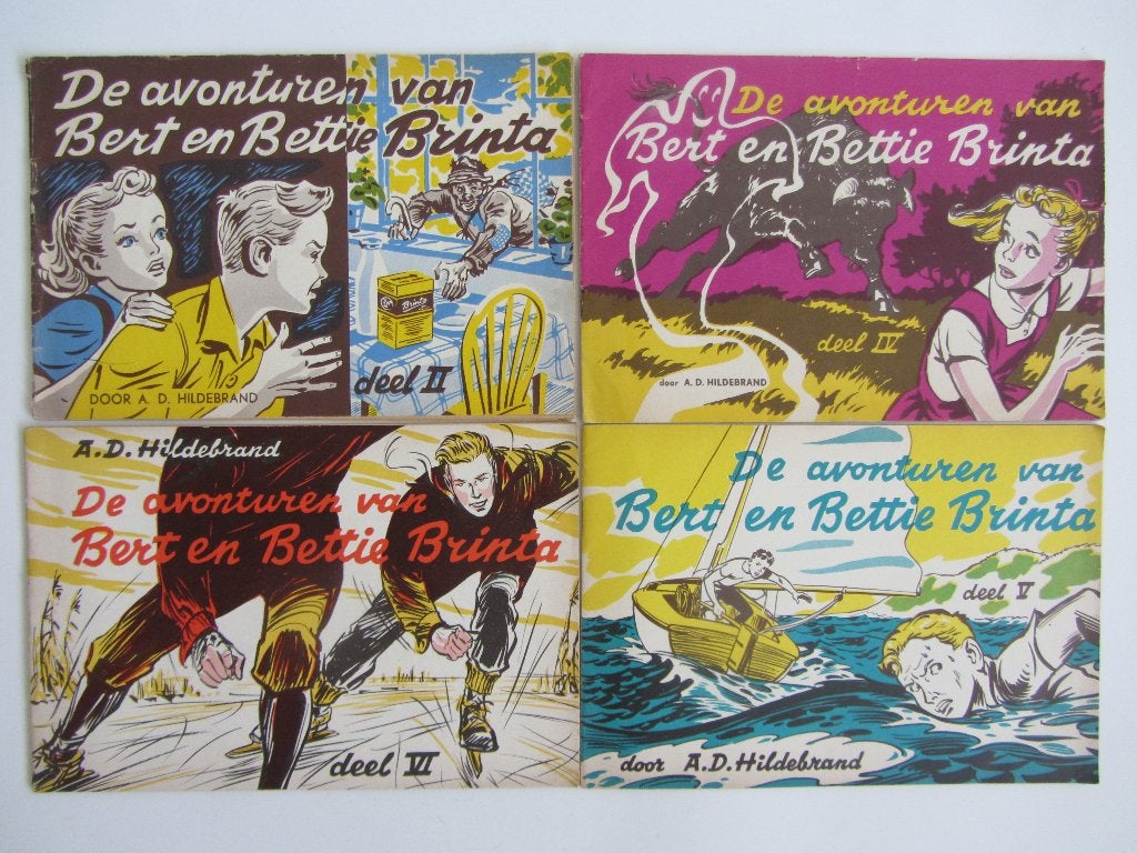 Stripboekjes - De avonturen van Bert en Bettie Brinta, Ophalen of Verzenden