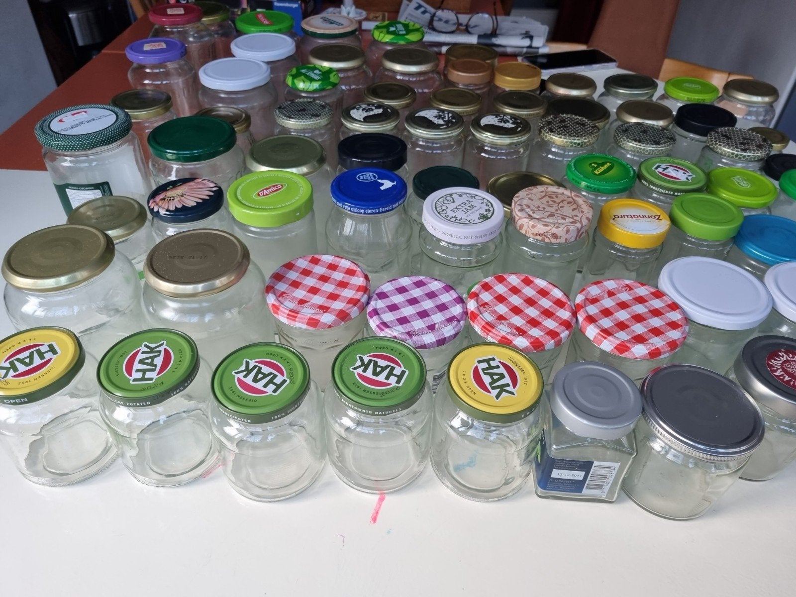 grote Jampotten, Ophalen, Glas, Pot, Bus of Blik