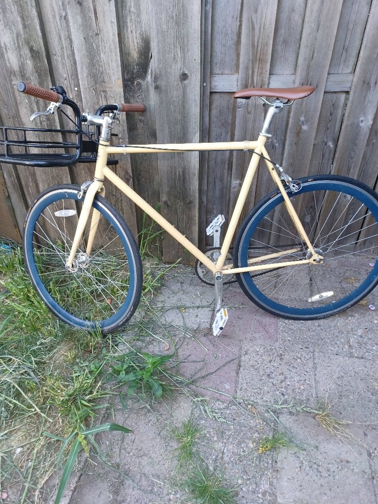 Super lichte hipster bike met mand, Gebruikt, Aluminium, Ophalen, Overige merken