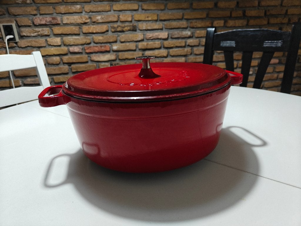 gietijzeren emaille cook2gether braadpan, Ophalen, Zo goed als nieuw, Gietijzer, Koekenpan of Braadpan