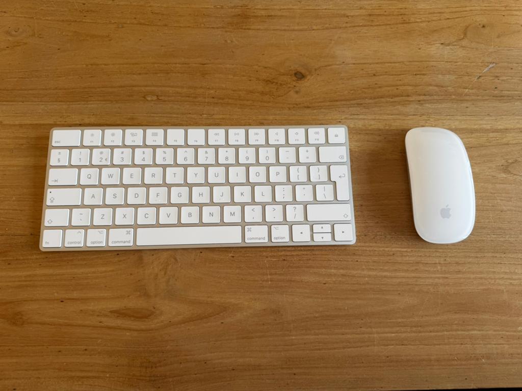 Complete set: Apple Magic Keyboard 2 + Magic Mouse 2, Toetsenbord en muis-set, Ophalen of Verzenden, Zo goed als nieuw, Draadloos