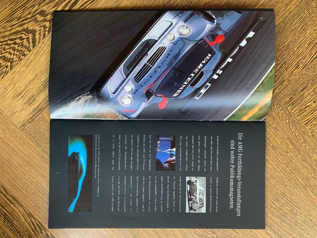Folder brochure Mercedes-Benz AMG Zubehör 1998 nieuw!, Nieuw, Mercedes-Benz, Mercedes, Ophalen of Verzenden