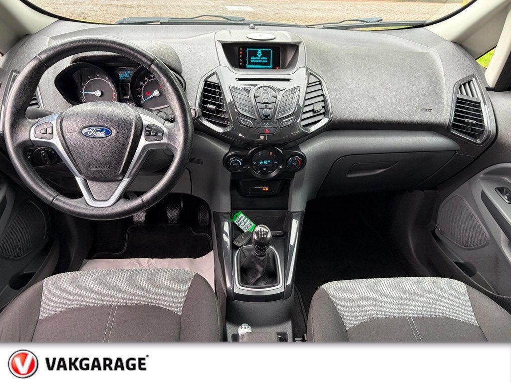 Ford EcoSport 1.0 EcoBoost Titanium Bovag rijklaarprijs !, Auto's, Ford, Gebruikt, Ecosport, Zwart, Origineel Nederlands