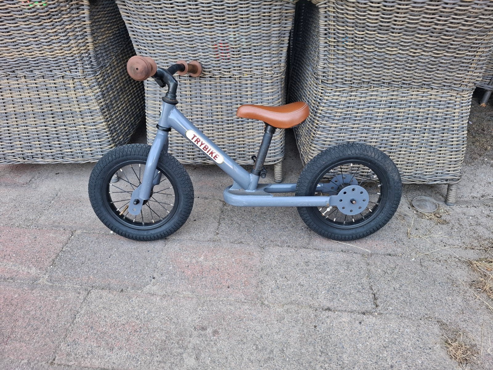 Trybike loopfiets grijs, Ophalen, Gebruikt, Loopfiets