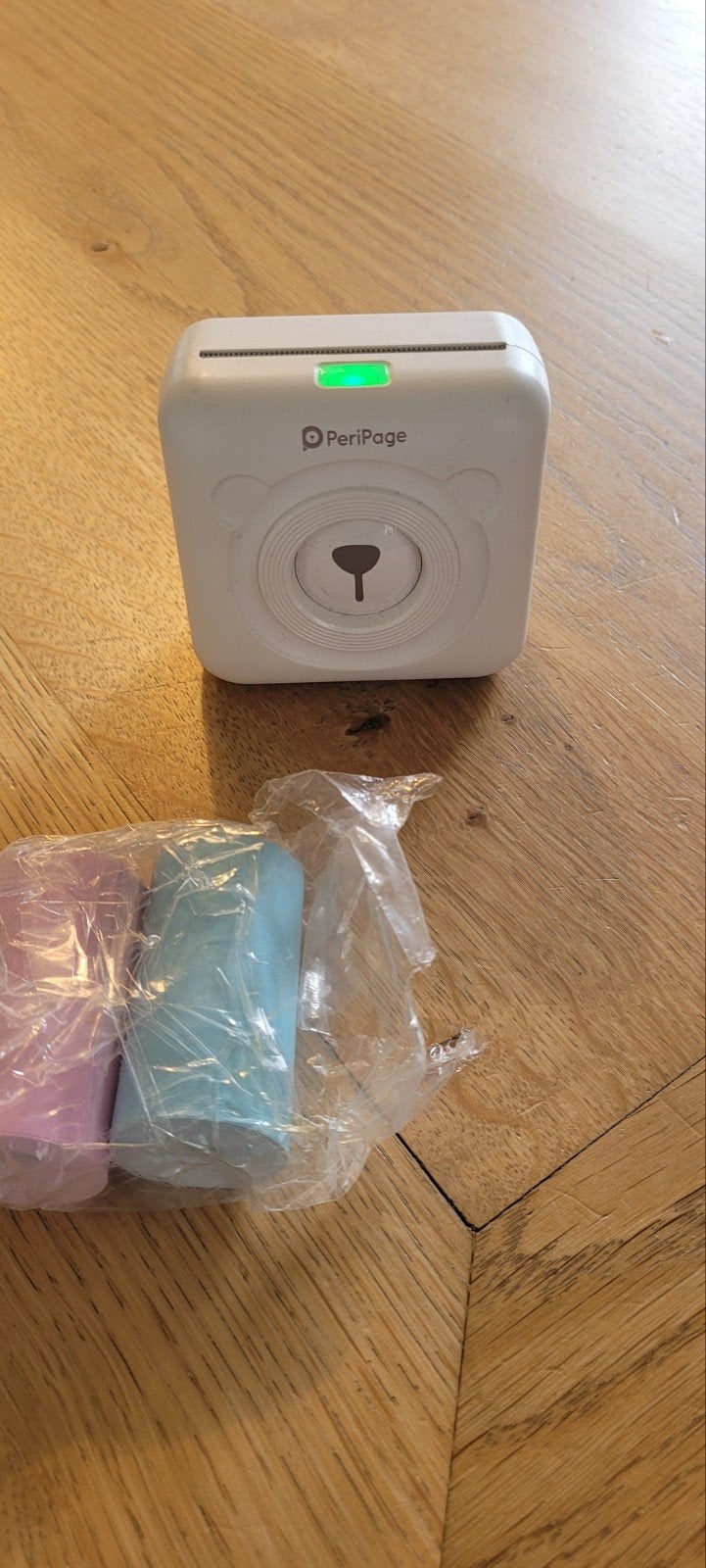 PeriPage Mini Thermische Printer met 2 Rollen Papier, Computers en Software, Printers, Zwart-en-wit printen, Printer, Draadloos
