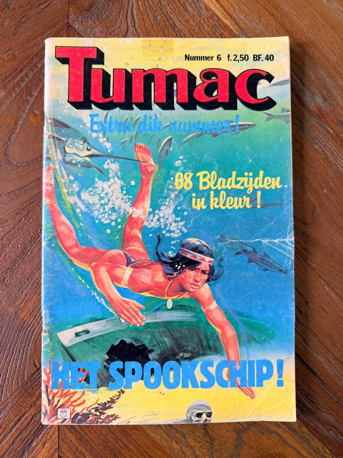 Tumac - Het Spookschip!, Eén stripboek, Ophalen of Verzenden