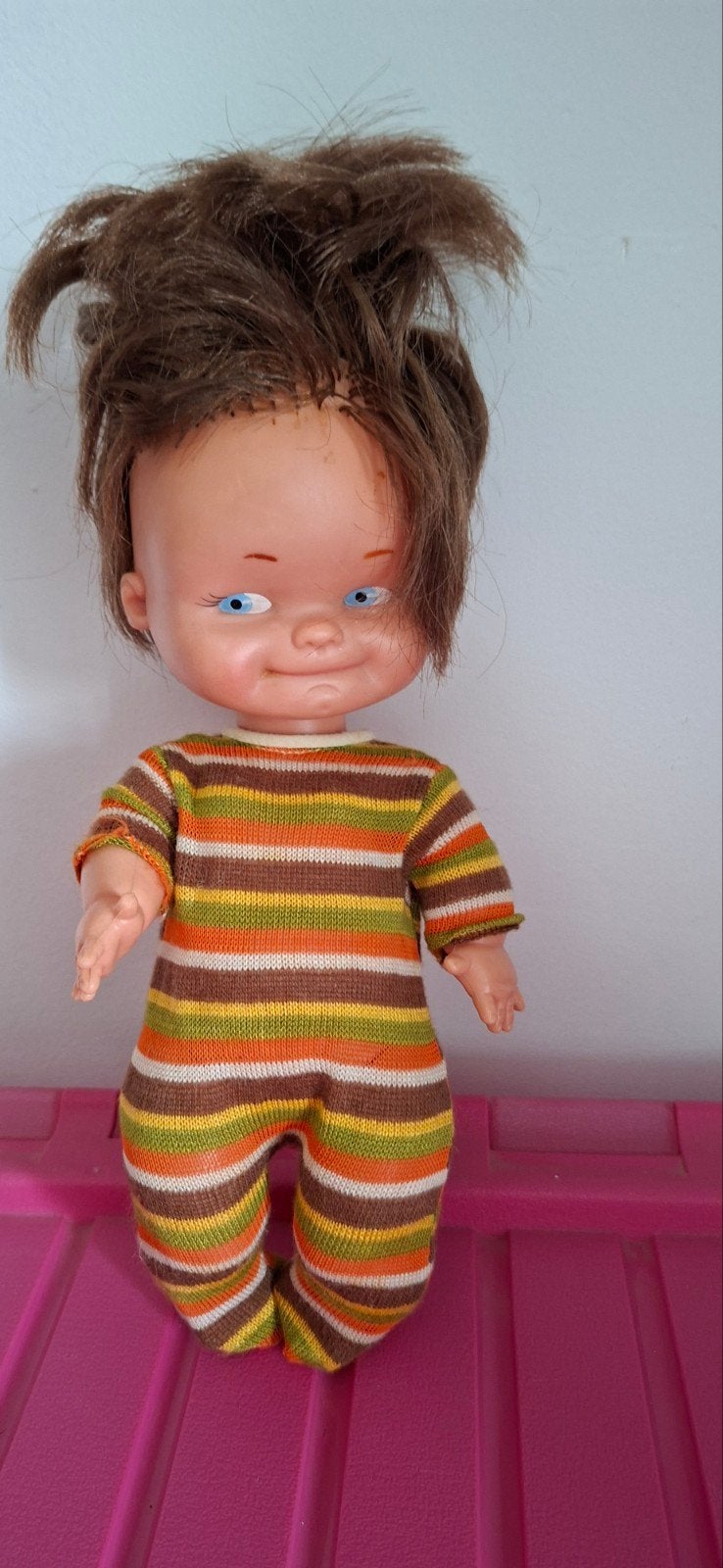 vintage poppen, Ophalen of Verzenden, Gebruikt, Pop